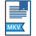 extension, file, mkv, name svg vector icon