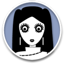 dark,girl,child,kid,people,person,human,profile,account,user icon