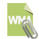 file,format,wma,attachment icon