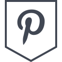 logo, media, pinterest, social svg vector icon