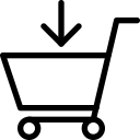 caddie, shopping, streamline svg vector icon