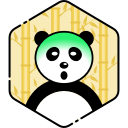 face, panda, sick svg vector icon