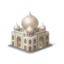 7 wonders, india, tajmahal, tourism icon