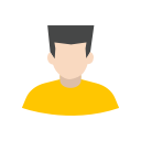 boy, flat top, guy, man svg vector icon