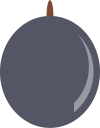 fruit, plum svg vector icon