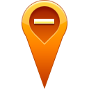 location, pin, remove icon