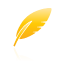 quill, yellow icon
