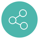 circle, content, network, share, social svg vector icon