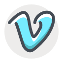 media, network, social, socialnetwork, vimeo, web svg vector icon