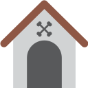 construction, dog, home, house, pet, property svg vector icon