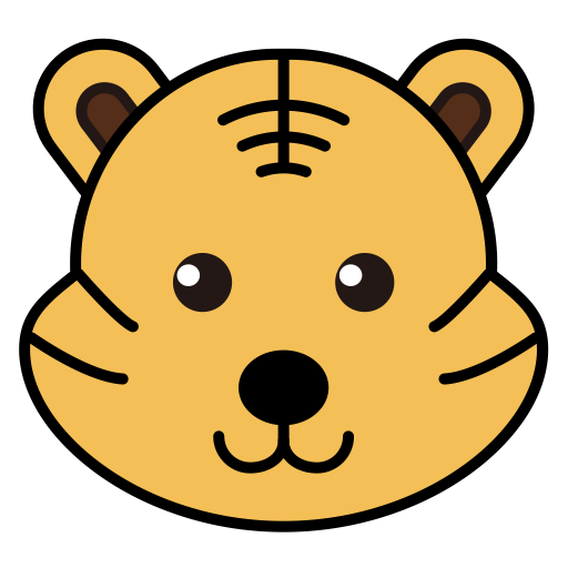 Tiger svg vector icon