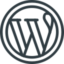 logo, media, social, wordpress svg vector icon