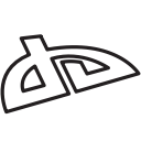 deviantart, media, network, social svg vector icon