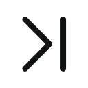 last, last page, lastpage, next svg vector icon