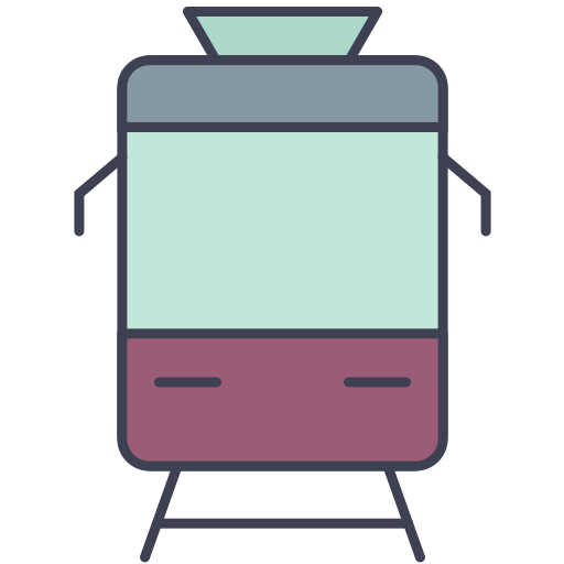 Tram svg vector icon