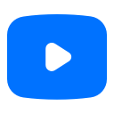media, network, social, youtube svg vector icon