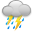 storms, thunder icon