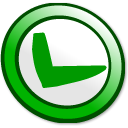 button, ok icon