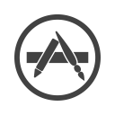 apple, application, apps, appstore, company, mobile, technology svg vector icon