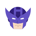 hawkeye, hero, marvel character, super hero svg vector icon