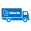 twitter,follow me,transportation,truck,transport,automobile,vehicle,social network,social,sn icon