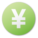 currency, green, yuan icon