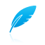 blue, quill icon