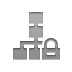organizational,chart,lock icon