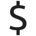 dollar, finance, financial, money, payment svg vector icon