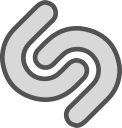 brand, logo, network, shazam, social svg vector icon