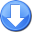 arrow, down, download, downloads, go icon