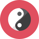 yang, yin svg vector icon
