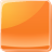 button, orange icon