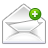 mail,add,plus,envelop,message,email,letter icon