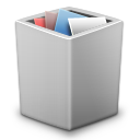 full, grey, trash icon
