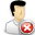 delete, male, man, user icon
