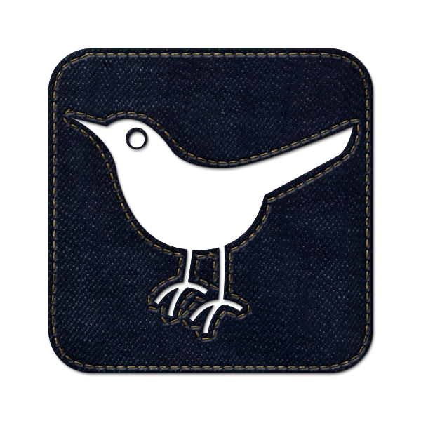 denim,jean,social,twitter,bird,square,animal,social network,sn icon