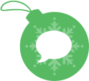 ball, christmas, imessage svg vector icon