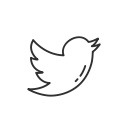 social media, twitter, twitter button, twitter logo svg vector icon