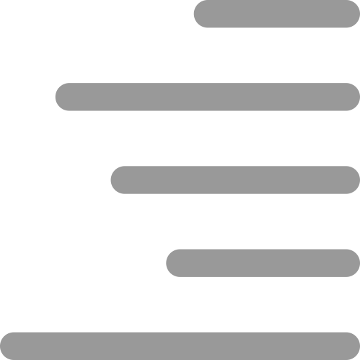 Right Justify svg vector icon