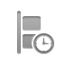align,vertical,left,clock icon