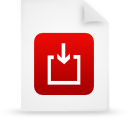 document, file, paper, red icon