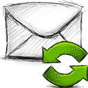 email, refresh icon