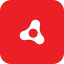 adobe, air, rounded svg vector icon