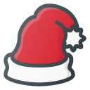 christmas, claus, hat, santa svg vector icon