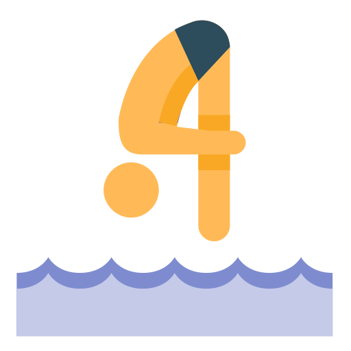 Diving svg vector icon