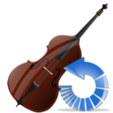 contrabass,reload,instrument,refresh icon