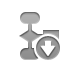 flowchart,down icon