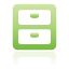 archive, green icon