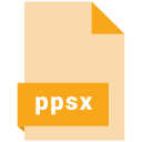 file, format, ppsx svg vector icon